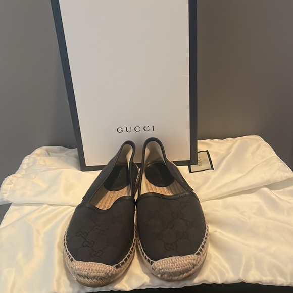 Black Gucci Espadrilles Size 6 - Picture 2 of 5